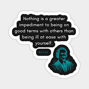 Honoré de Balzac Quote Magnet