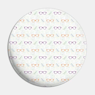 Glasses Pattern | 2 Colored Pin