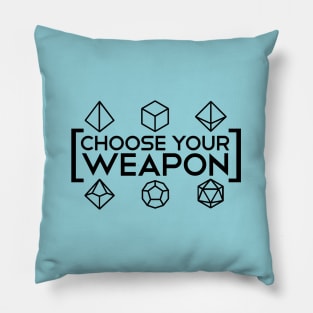 DnD - Choose your Weapon Pillow