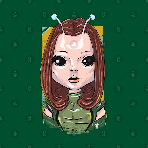 Pop Culture Caricature #21 - Mantis by yazgar