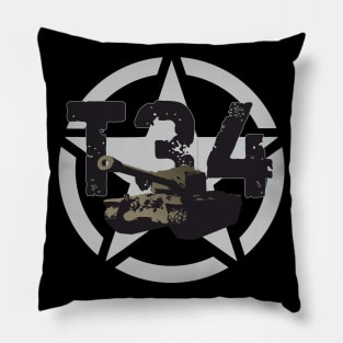 American T34 heavy tank Pillow