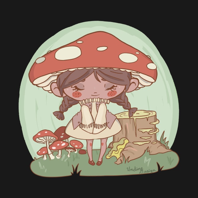 Mushroom Girl by KaijuCupcakes