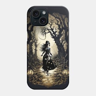 alone girl in jungle Phone Case