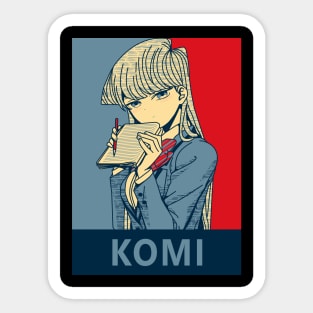 Komi can't communicate hold hands Sticker for Sale by AKR-Hobby
