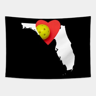 Florida Loves Pickleball Tapestry