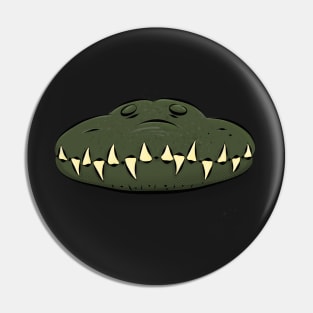 Crocodile jaws cartoon illustration Pin