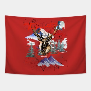 The Big Nature - Deer - Nature Lover Tapestry