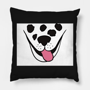 Dalmatian Puppy Face Pillow