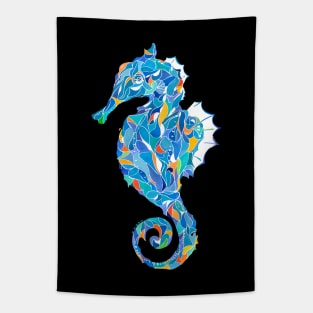 Blue seahorse Tapestry