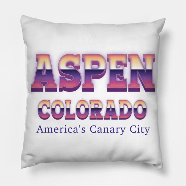 Aspen Colorado Pillow by Easy On Me