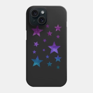 Blue Purple Ombre Galaxy Stars Phone Case