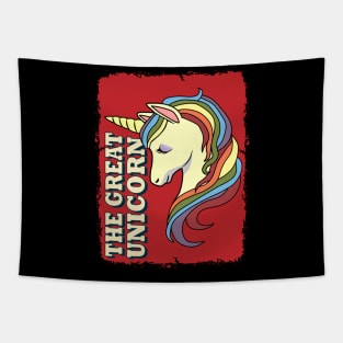 Colorful Vintage Unicorn Tapestry