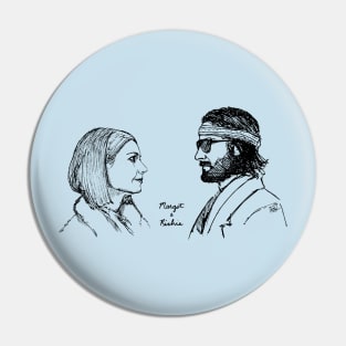 Margot and Richie Tenenbaum - B&W Pin