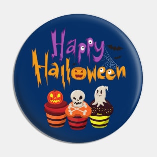 Happy Halloween cute spooky cupcakes Pin