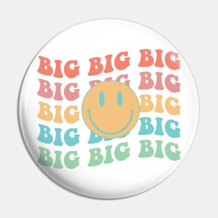 Copy of Big retro happy face, Little big reveal college sorority bid day Pin