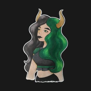 Green-Haired Demon Girl T-Shirt