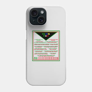 FRASI ESSENZIALI PER VIAGGIARE IN BRASILE. SAMER BRASIL Phone Case