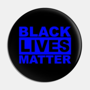 Black Lives Matter Logo (Blue) Pin