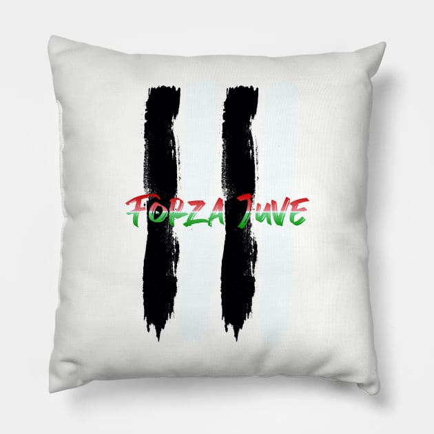 Forza Juve Juventus Pillow by EnarTarek