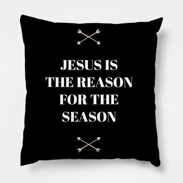 Jesus Is The Reason For The Season | Love Pillow by Happy - Design