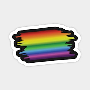 Multicolor rainbow flag - Colors in life! Magnet