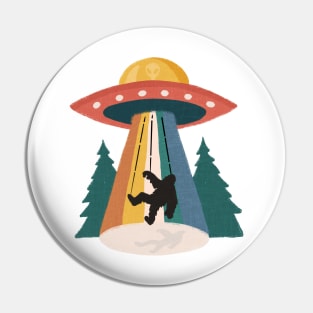 Bigfoot Abducted By Aliens Pin