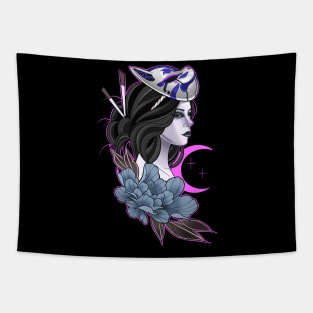 Luna Kitsune Tapestry