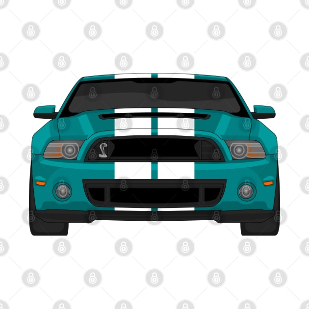 MUSTANG SHELBY GT500 TEAL by VENZ0LIC