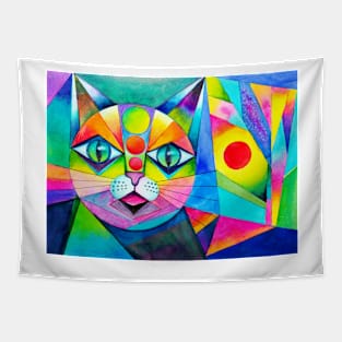 Geometricat3 Tapestry