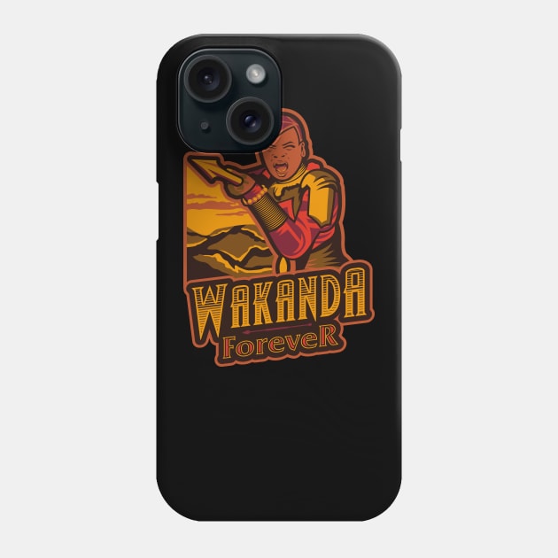 Wakanda Forever Phone Case by dayaganggu