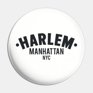 Harlem Logo - Manhattan, New York Pin