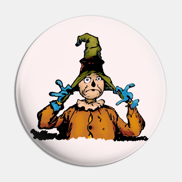 A Concerned Scarecrow Pin by MandyE