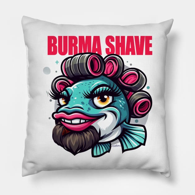 Burma Shave Pillow by Billygoat Hollow