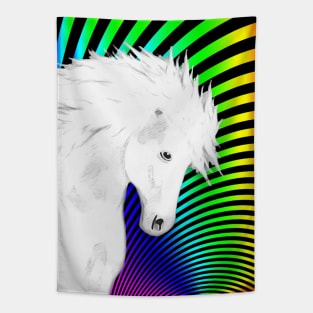 Horse Lovers Magical White Horse Tapestry