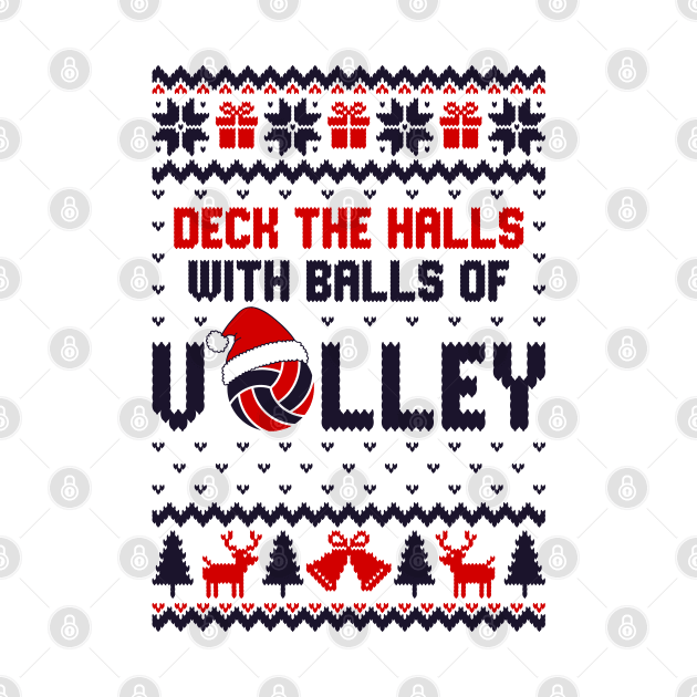 Ugly Christmas Sweater Volleyball by Hobbybox