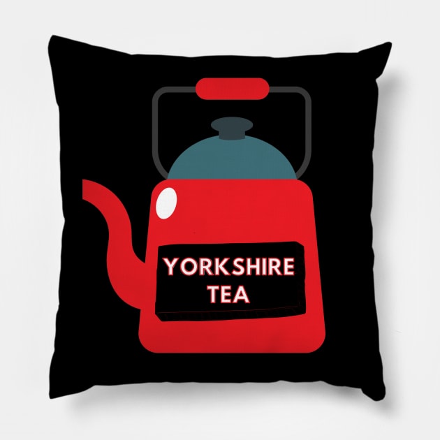Yorkshire Tea Teapot Pillow by applebubble