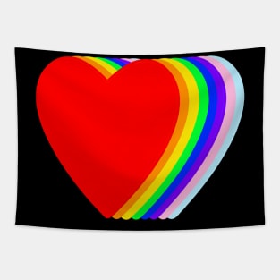 Pride Love Hearts Tapestry