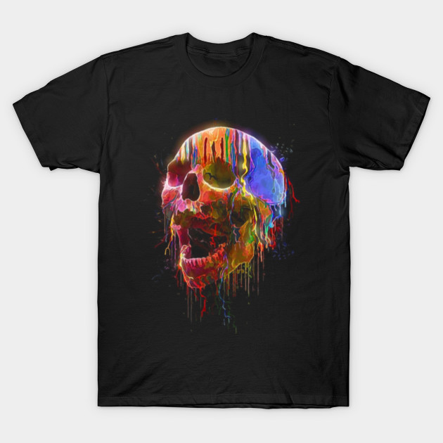 Colorful Skull Color Skull Watercolor Skull Painting Skull Color
