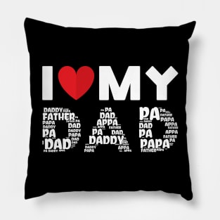 I Love My Dad Pillow