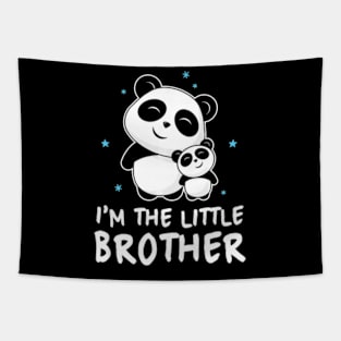 Im The Little Brother Gift Shirt Cute Panda Pandas Siblings Tapestry