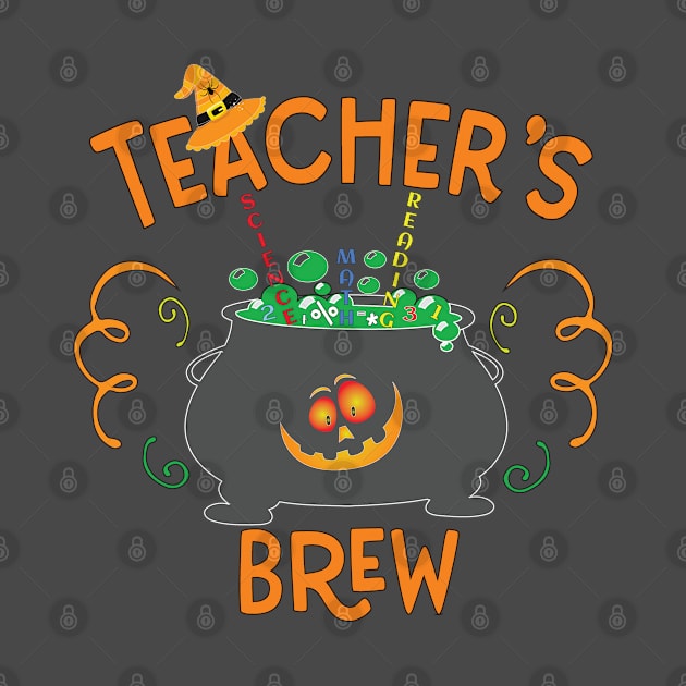 Teacher Halloween Brew School Party Science Math Reading by Rosemarie Guieb Designs