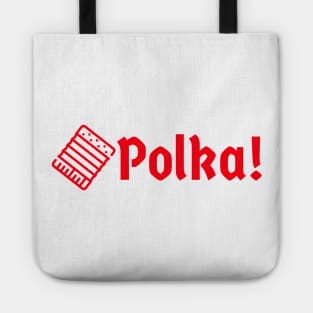 Polka! Accordion Red Tote