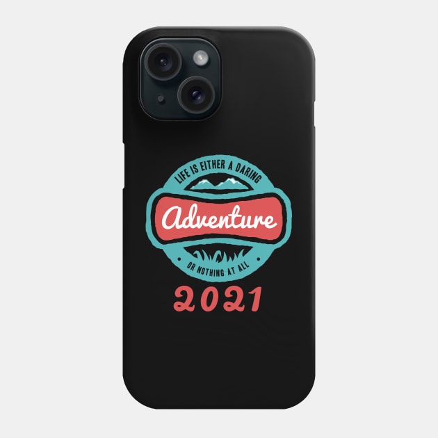 Motivational Quotes - Life is either a daring adventure or nothing at all Phone Case by GreekTavern