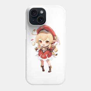 Klee Spark Knight Anime Genshin Impact Phone Case