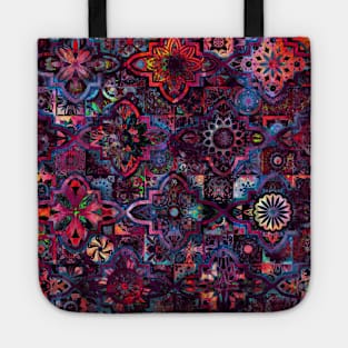 Bohemian hippie boho tie dye design Tote