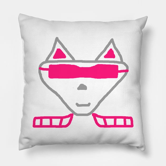 Cat Alien Cool Kitty Gift Saying Kitty Pillow by FindYourFavouriteDesign