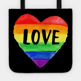 Love Gay Pride Rainbow Tote