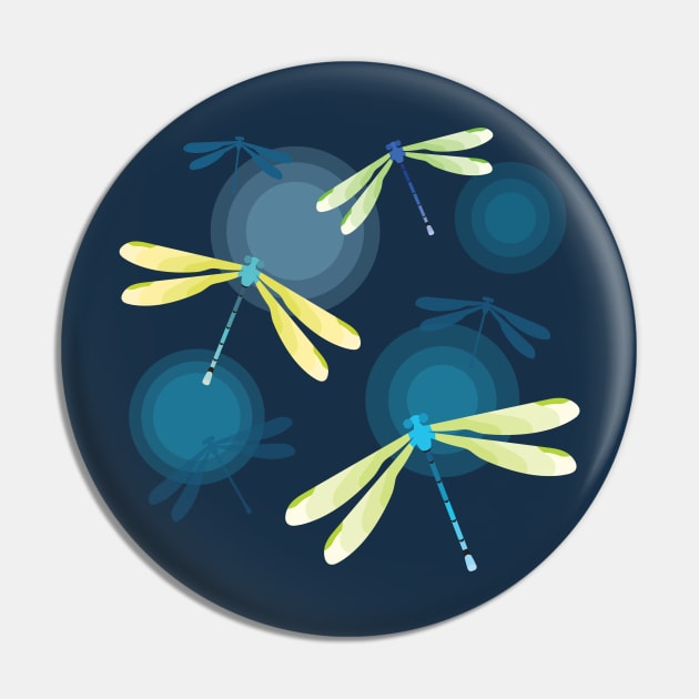 Little blue damselfly Pin by Geramora Design