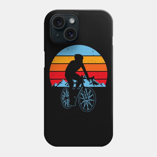 Retro Vintage Cyclist Cycling Bicycle Retro Biker Gift For Cyclist Phone Case by IloveCycling