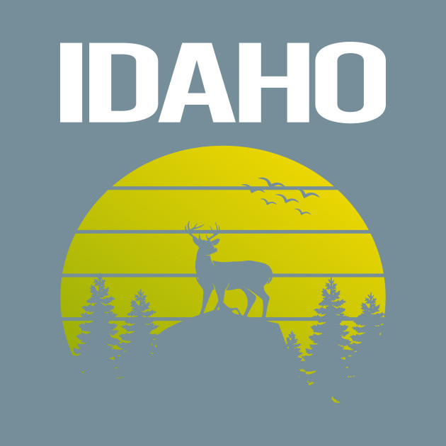 Discover Sunset Deer Idaho - Idaho - T-Shirt